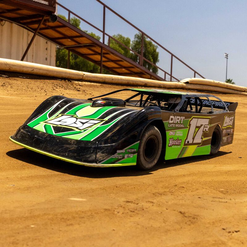 LOSI 22S Dirt Late Model (NZ Super Saloon), 1/10 2WD RTR Dirt Oval - GREEN