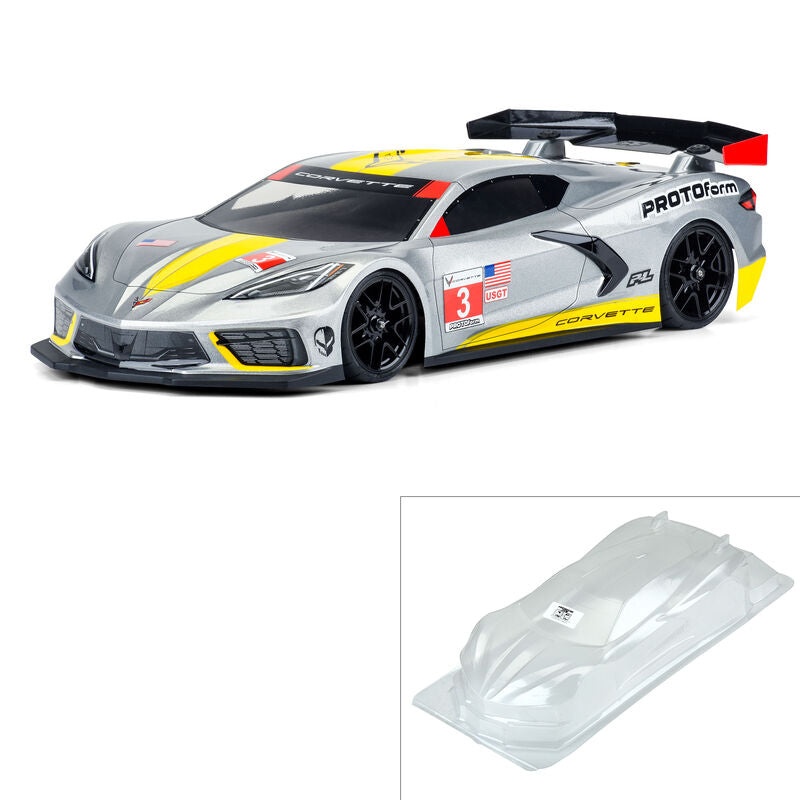 PRO-LINE: Chevrolet Corvette C8 Clear Body for 190mm TC by Protoform