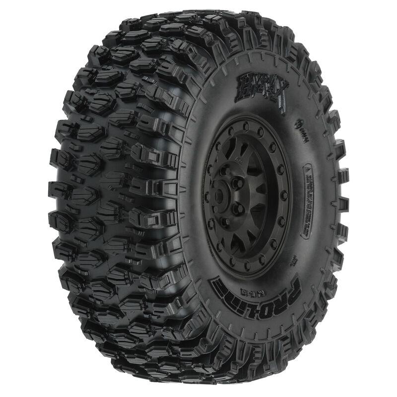 PRO-LINE: 1/10 Hyrax G8 F/R 1.9" Crawler Tires Mounted 12mm Black Impulse (2)
