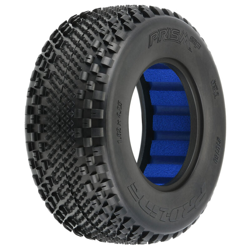 PRO-LINE: 1/10 Prism CR3 Front 2.2"/3.0" Carpet SC Tires W/Inserts (2)