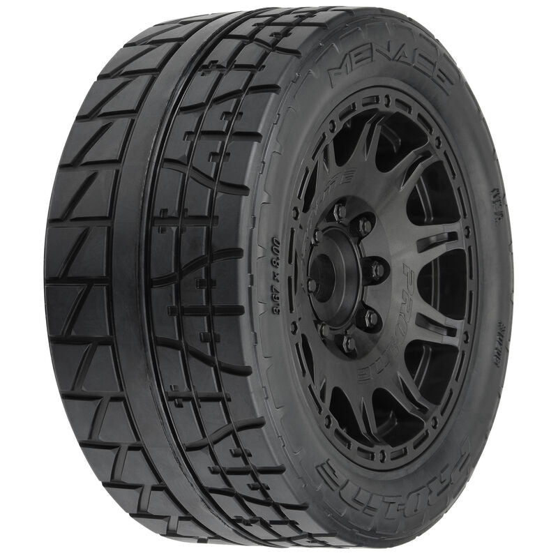 PRO-LINE: Menace HP Tire Fr/Rr 5.7 Mtd 24mm Blk Raid (2)