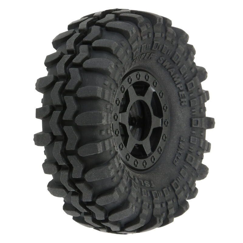 PRO-LINE: 1/24 Super Swamper F/R 1.0" Tires MTD 7mm Blk (4)