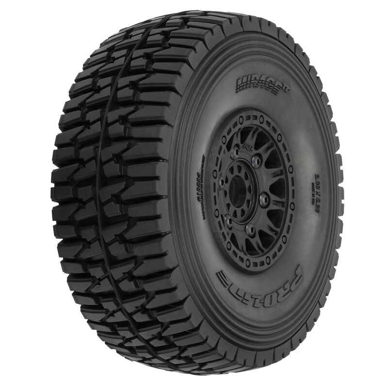 PRO-LINE: 1/7 Mirage TT BELTED F/R Tires MTD 17mm Blk Raid (2): Mojave 6S, UDR