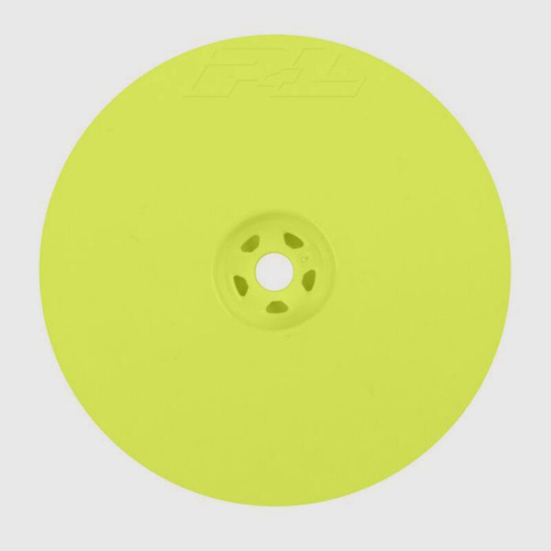 PRO-LINE: 1/10 Velocity Rear 2.2" 12mm Buggy Wheels (2) Yellow TLR AE Xray Yok