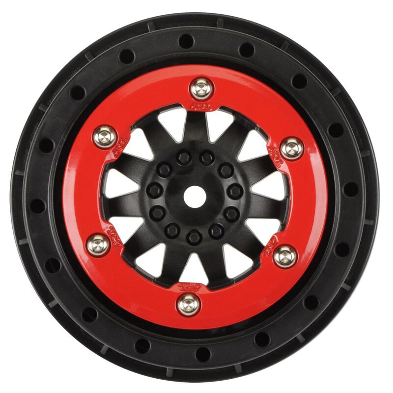 PRO-LINE: ProTrac Suspension F11 2.2/3.0 Red/Blk BdLoc Whl(2