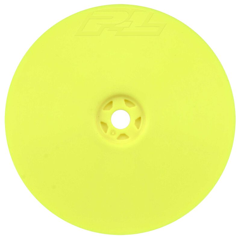 PRO-LINE: Velocity 2.2 4WD Front Yellow Wheel 12mm Hex (2) :XB4 and 22X-4