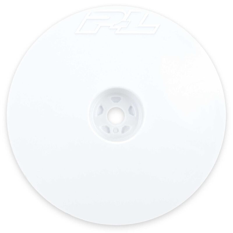 PRO-LINE: Velocity Narrow 2.2 12mm Hex Carpet Front White Wheels AE Xray Yokomo Schumacher