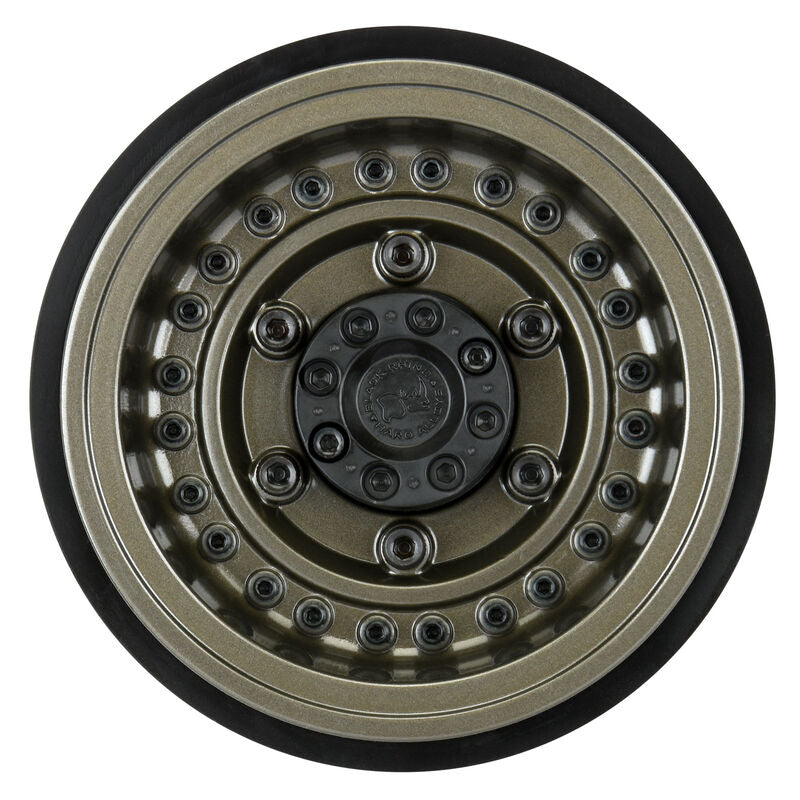 PRO-LINE: Black Rhino Armory Gunmetal 2.9" Aluminum Dual Offset (+5/+10) Wheels for Axial SCX6