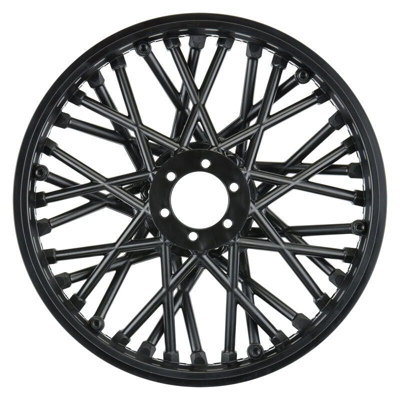 PRO-LINE: Bullyspoke V2 Bead Front Wheel Black For PM-MX