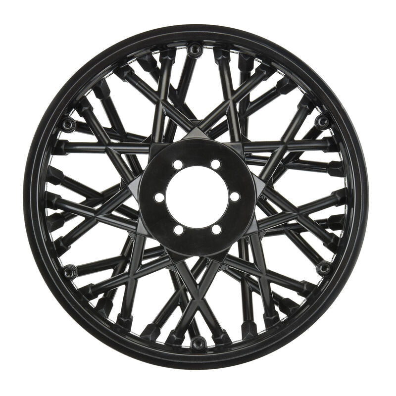 PRO-LINE: Bullyspoke V2 Bead Rear Wheel Black For PM-MX
