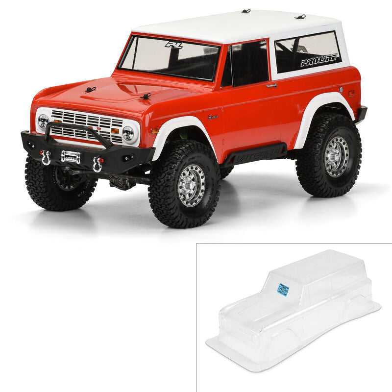 PRO-LINE: 1973 Ford Bronco Clear Body: 1/10 Rock Crawler