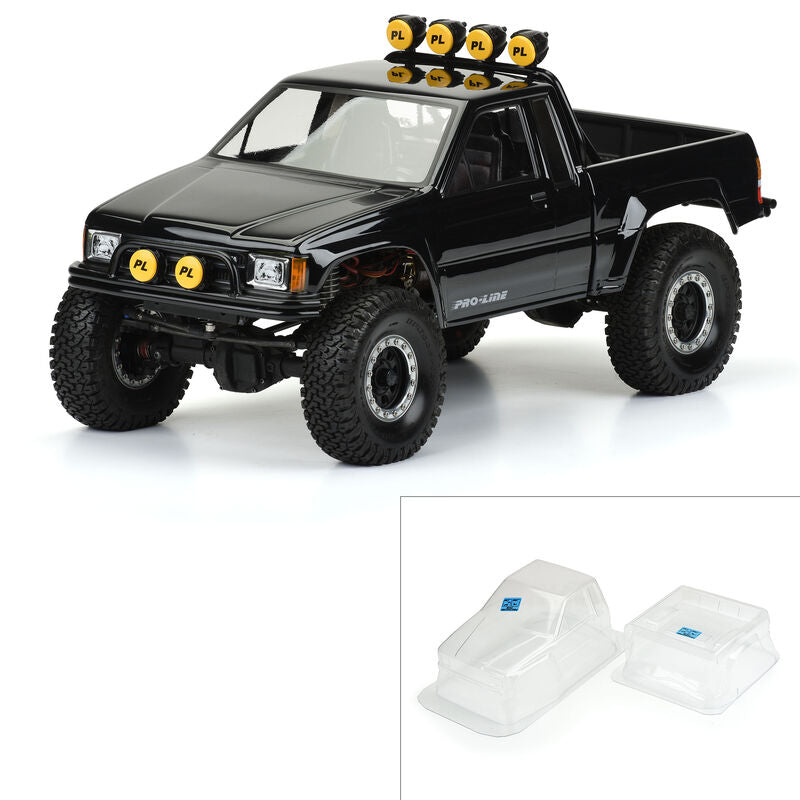 PRO-LINE: 85 Toyota HiLux SR5 Clr Body:SCX10 Honcho 12.3 WB