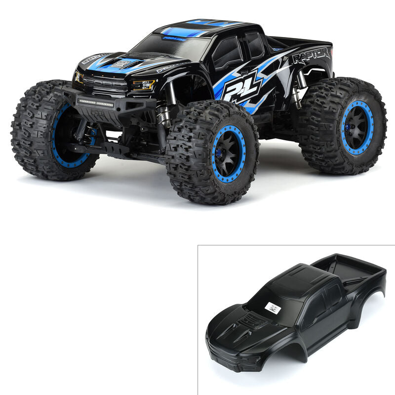 PRO-LINE: Pre-Cut 2017 Ford F-150 Raptor Black Body X-MAXX
