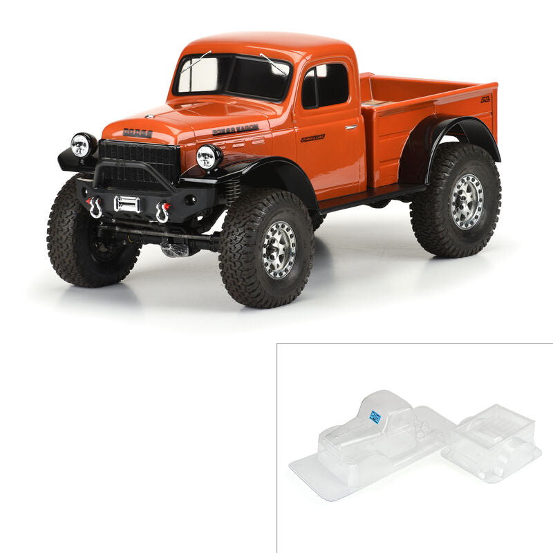 PRO-LINE: 1946 Dodge Power Wagon Clear Body: 12.3 WB Crawler