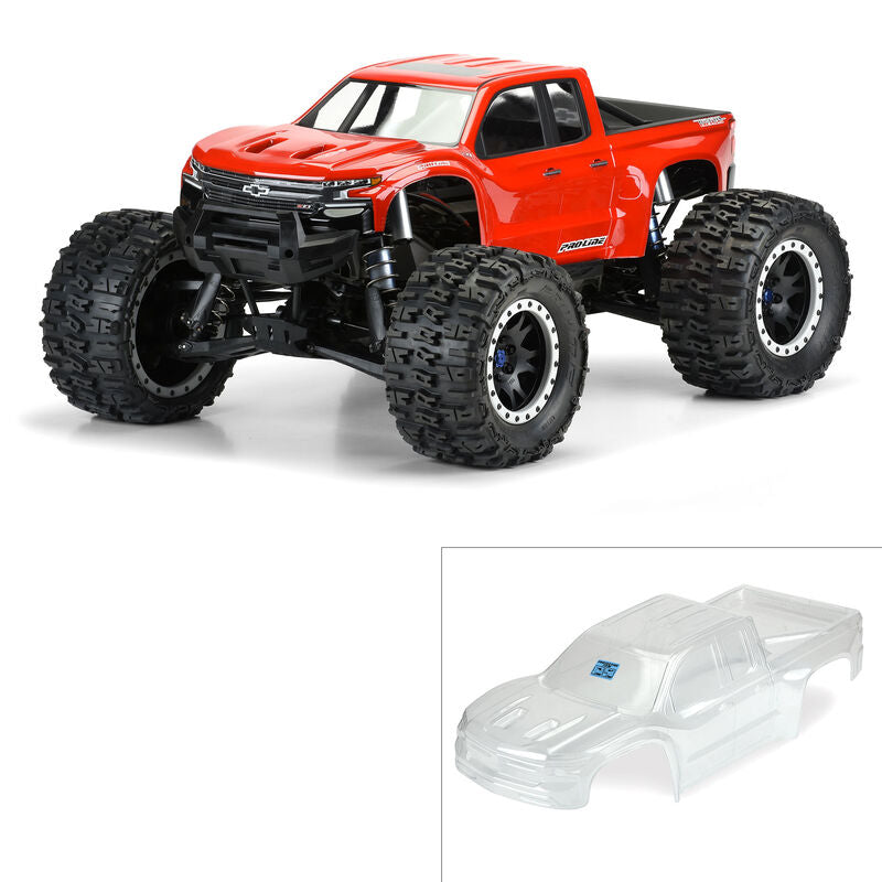 PRO-LINE: Pre-Cut 2019 Chevy Silverado Z71 Clear Body X-MAXX