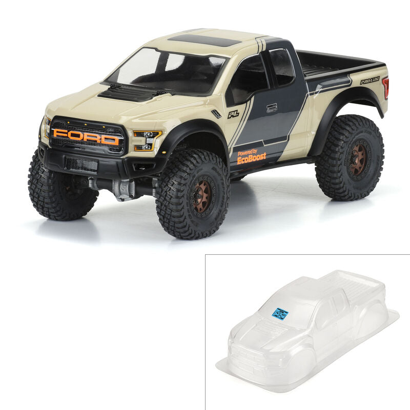 PRO-LINE: 2017 Ford F-150 Raptor Clr Body 12.3" WB Crawlers