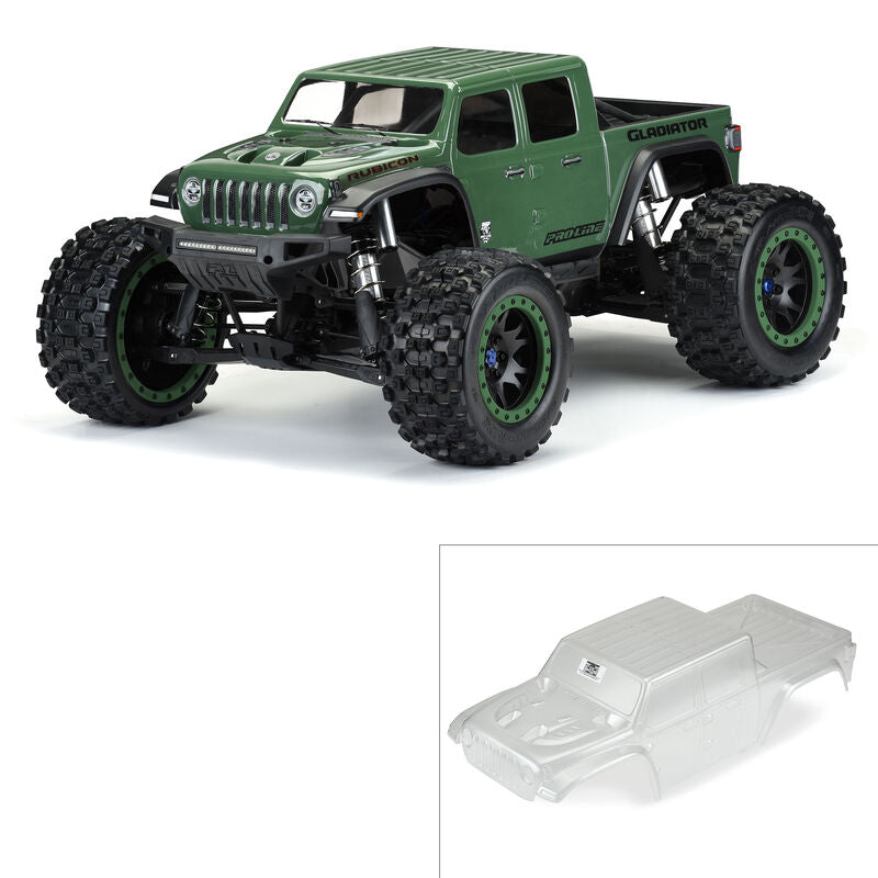 PRO-LINE: Pre-Cut Jeep Gladiator Rubicon Clear Body X-MAXX