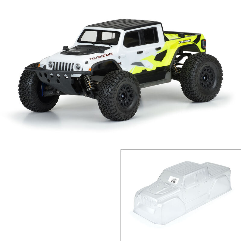 PRO-LINE: Jeep Gladiator Rubicon Clear Body SC and 1:8 MT