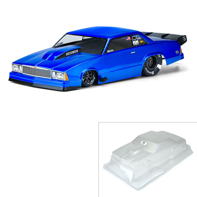 PRO-LINE: 78 Chevy Malibu Clear Drag Body:22S/DR10/Slash 2wd