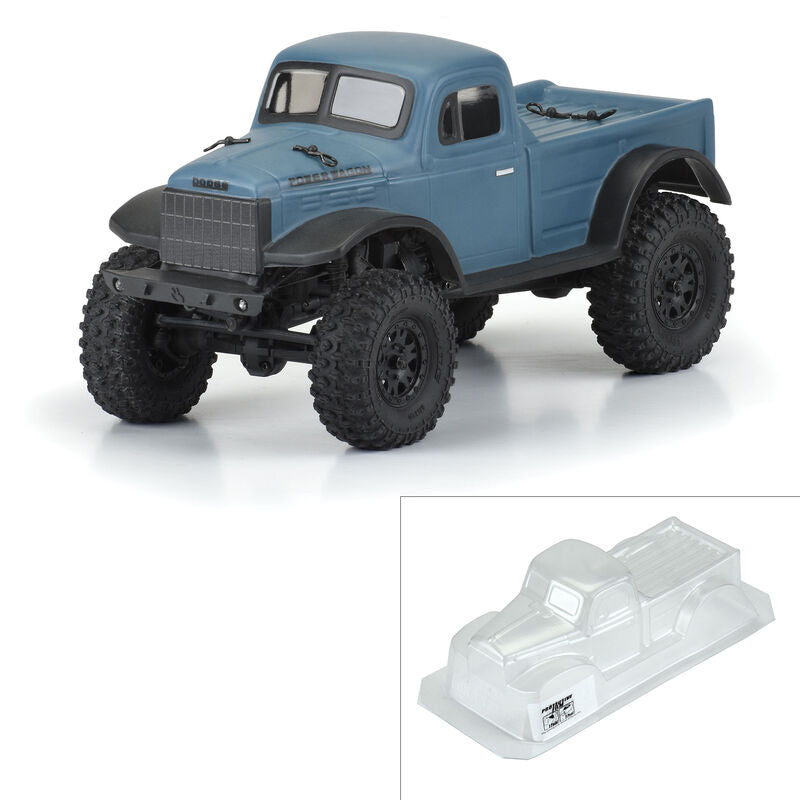 PRO-LINE: 1946 Dodge Power Wagon Clear Body SCX24 JLU