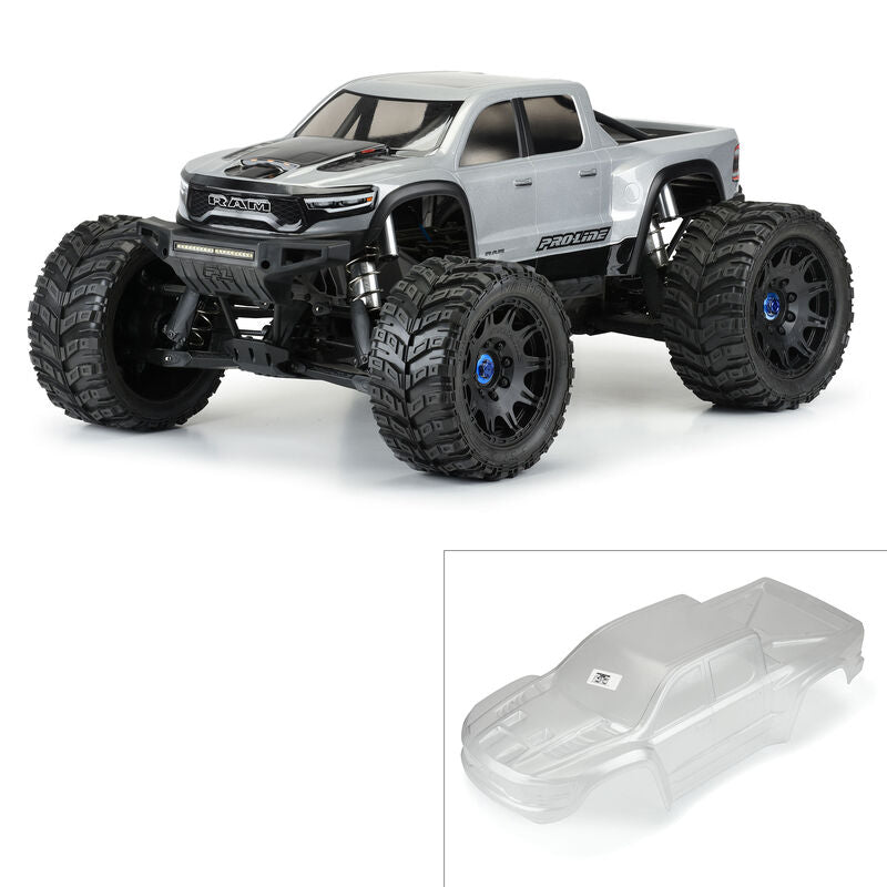 PRO-LINE: Pre-Cut 2021 Ram 1500 TRX Clear Body X-MAXX