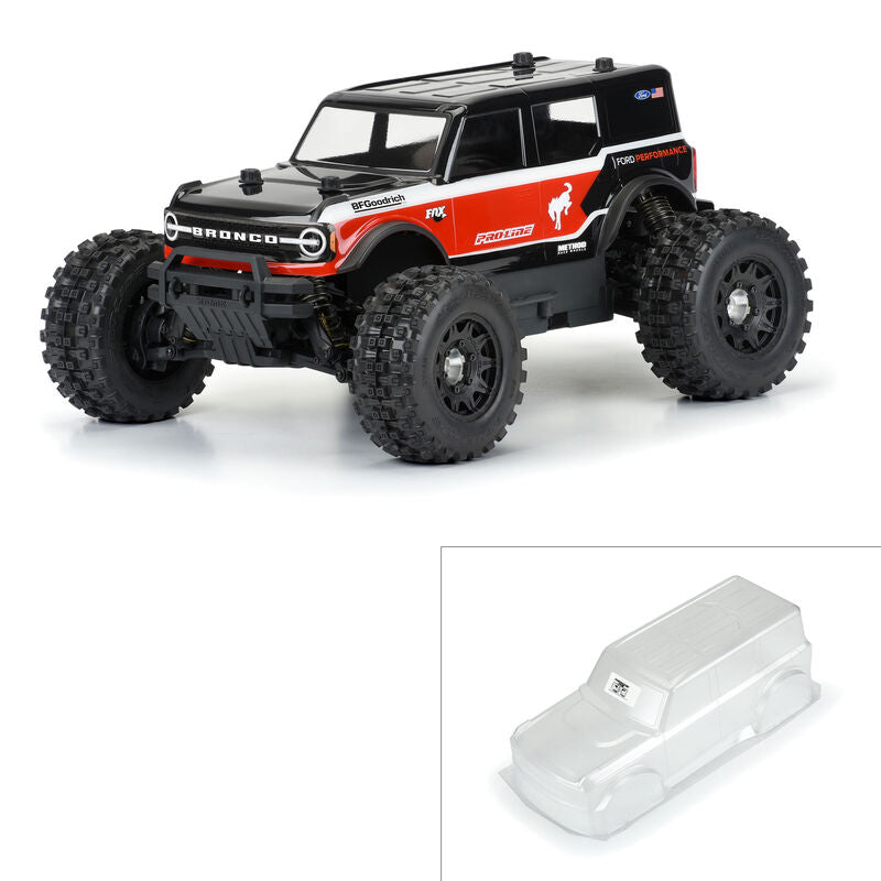 PRO-LINE: 1/10 2021 Ford Bronco Clear Body: Granite/Vorteks