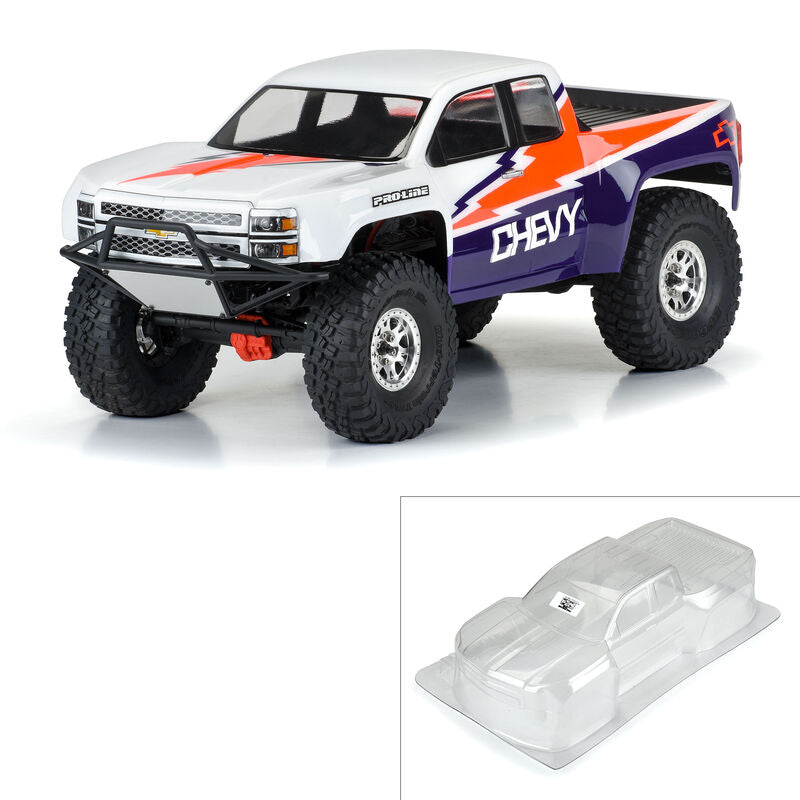 PRO-LINE: 1/10 2015 Chevy Silverado Pre-Rnr Clear Body 12.3" WB