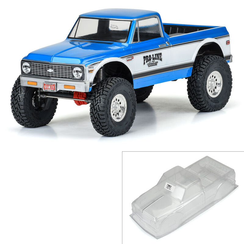 PRO-LINE: 1/10 Chevy K-10 Clr Bdy for 12.3" Wheel base Scale Crawler