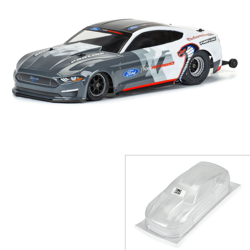 PRO-LINE: 1/16 2021 Ford Mustang Cobra Jet Clear Body: Losi Mini Drag Car