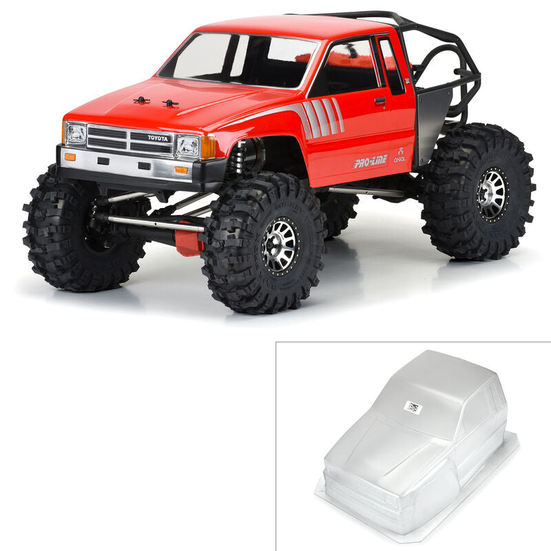 PRO-LINE: 1985 Toyota Hilux SR5 Cab Only Clear Body for SCX6