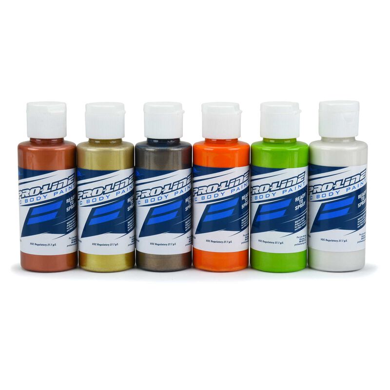 PRO-LINE: RC Body Paint Metallic/Pearl Color (6 Pack)