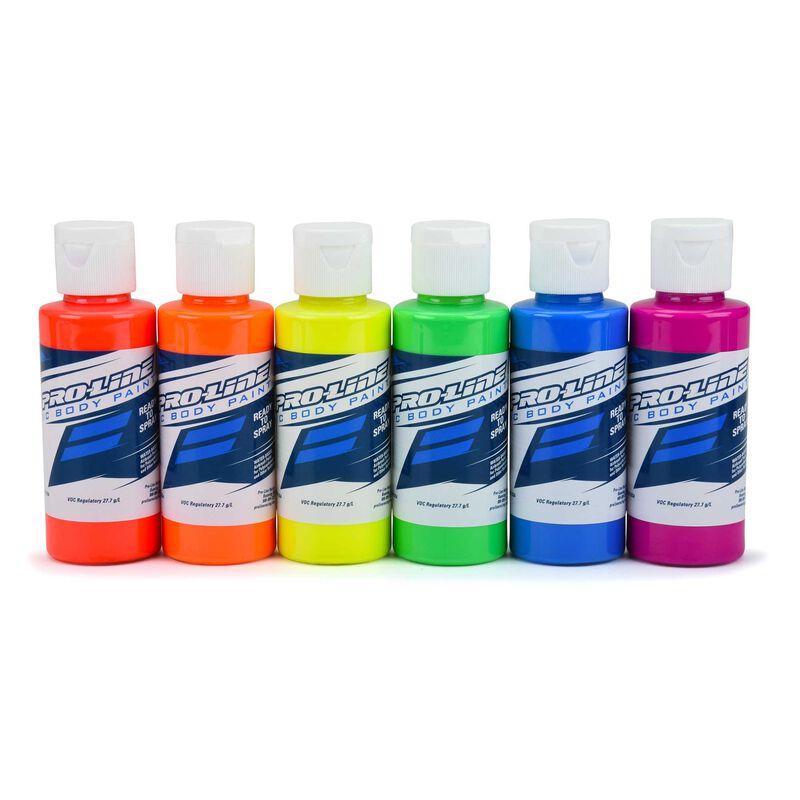 PRO-LINE: RC Body Paint Fluorescent Color (6 Pack)