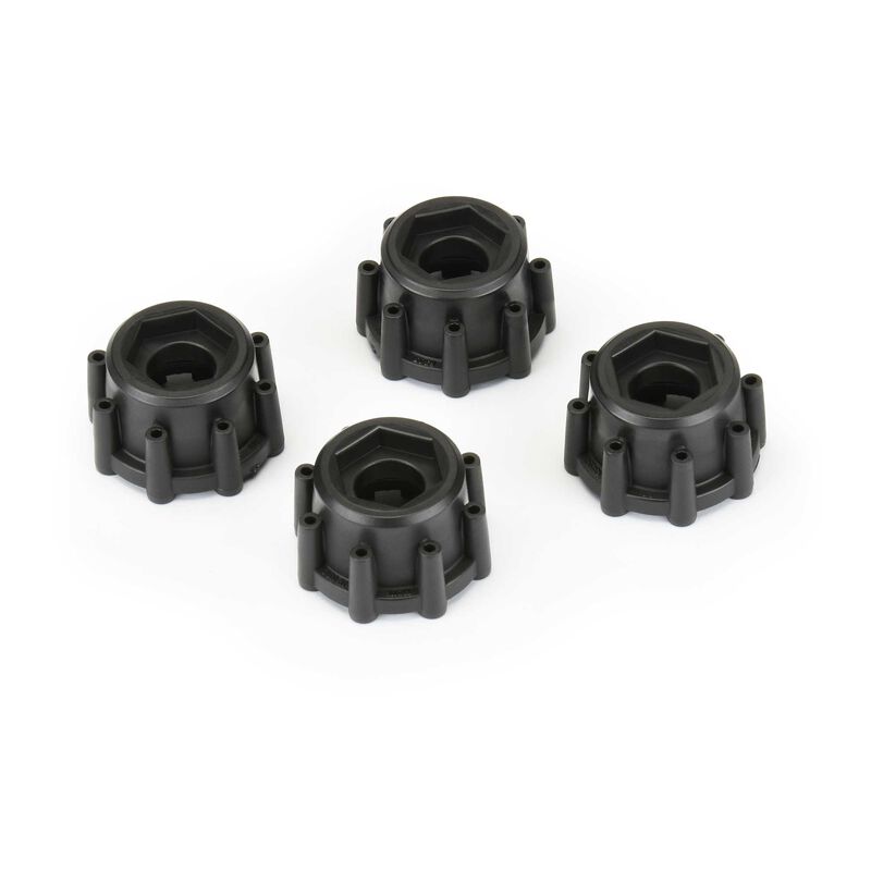 PRO-LINE: 8x32 to 17mm Hex Adapters for 8x32 3.8" Wheels