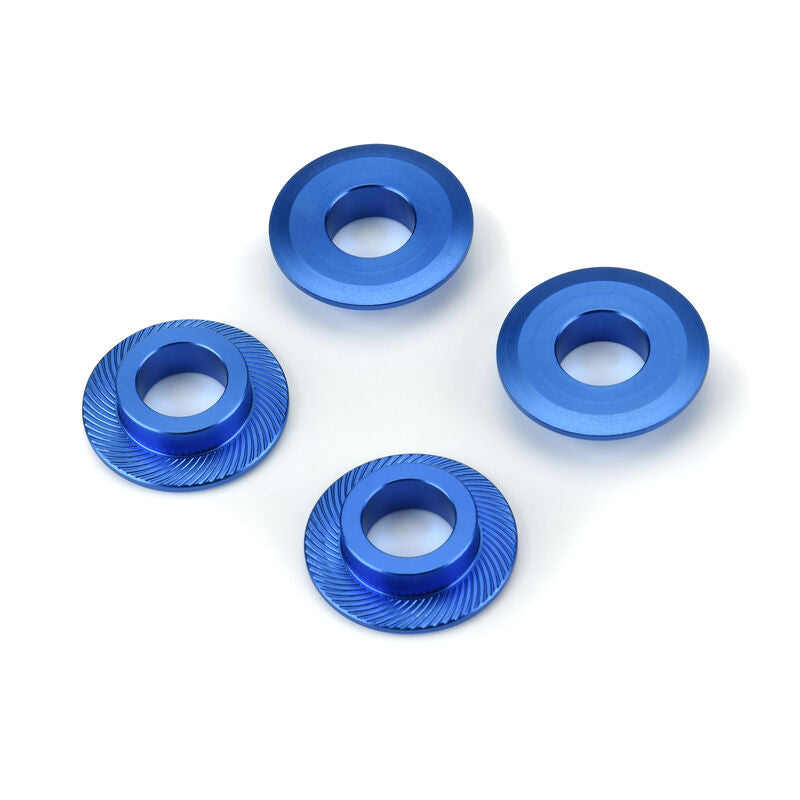PRO-LINE: 1/5 Billet Adapter Washer Aluminum F/R (4) Blue