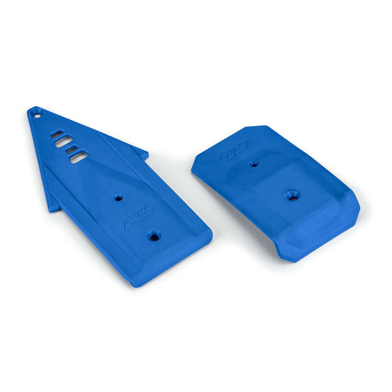 PRO-LINE: Bash Armor F/R Skid Plates (Blue) for ARRMA 3S Vehicles