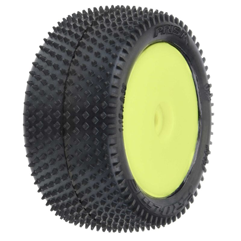 PRO-LINE: Prism Carpet Tires MTD Yellow Mini-B Rear
