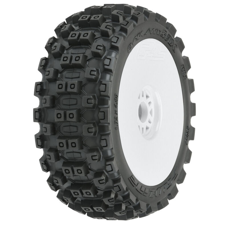PRO-LINE: Badlands MX M2 1:8 Buggy MTD White Wheels F/R
