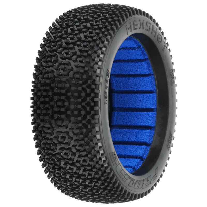 PRO-LINE: 1/8 Hex Shot S3 F/R Off-Road 1:8 Buggy Tires (2)