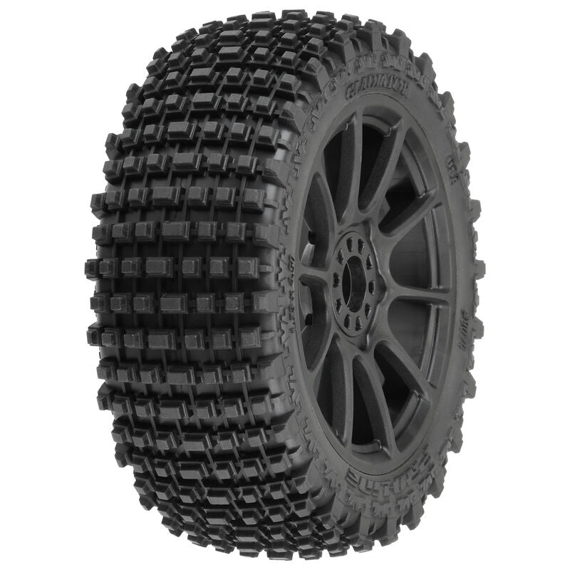 PRO-LINE: 1/8 Gladiator M2 Fr/Rr Buggy Tire MTD Blk Mach 10 (2)