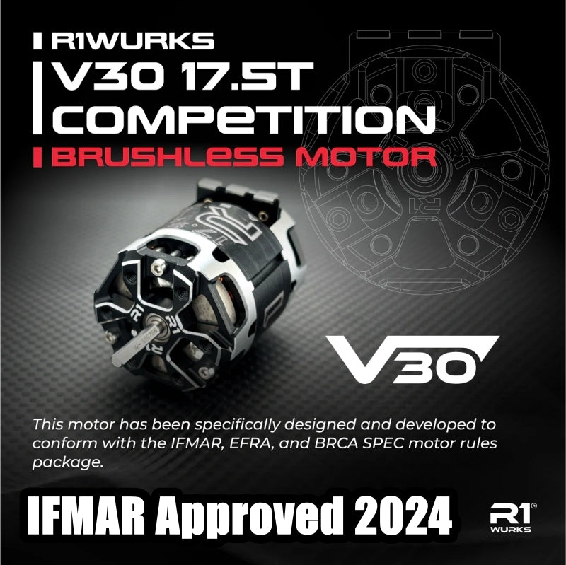 R1WURKS V30 17.5T Brushless Motor