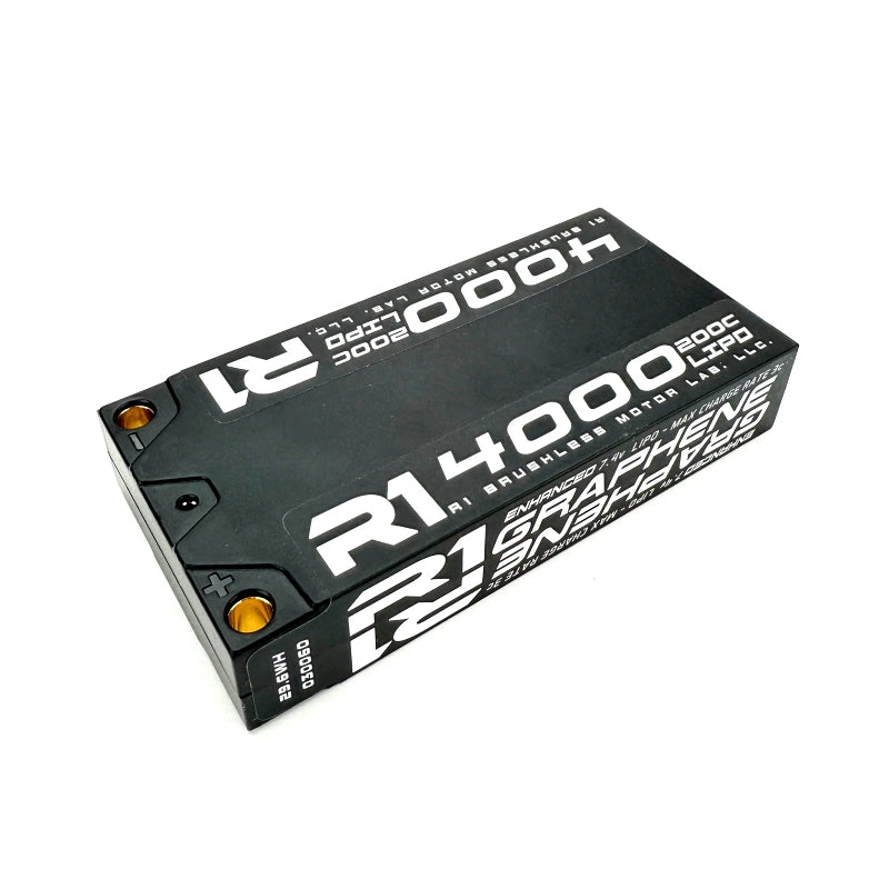 R1 WURKS 4000mah 200C 7.4V 2S ULCG Shorty Lipo Battery
