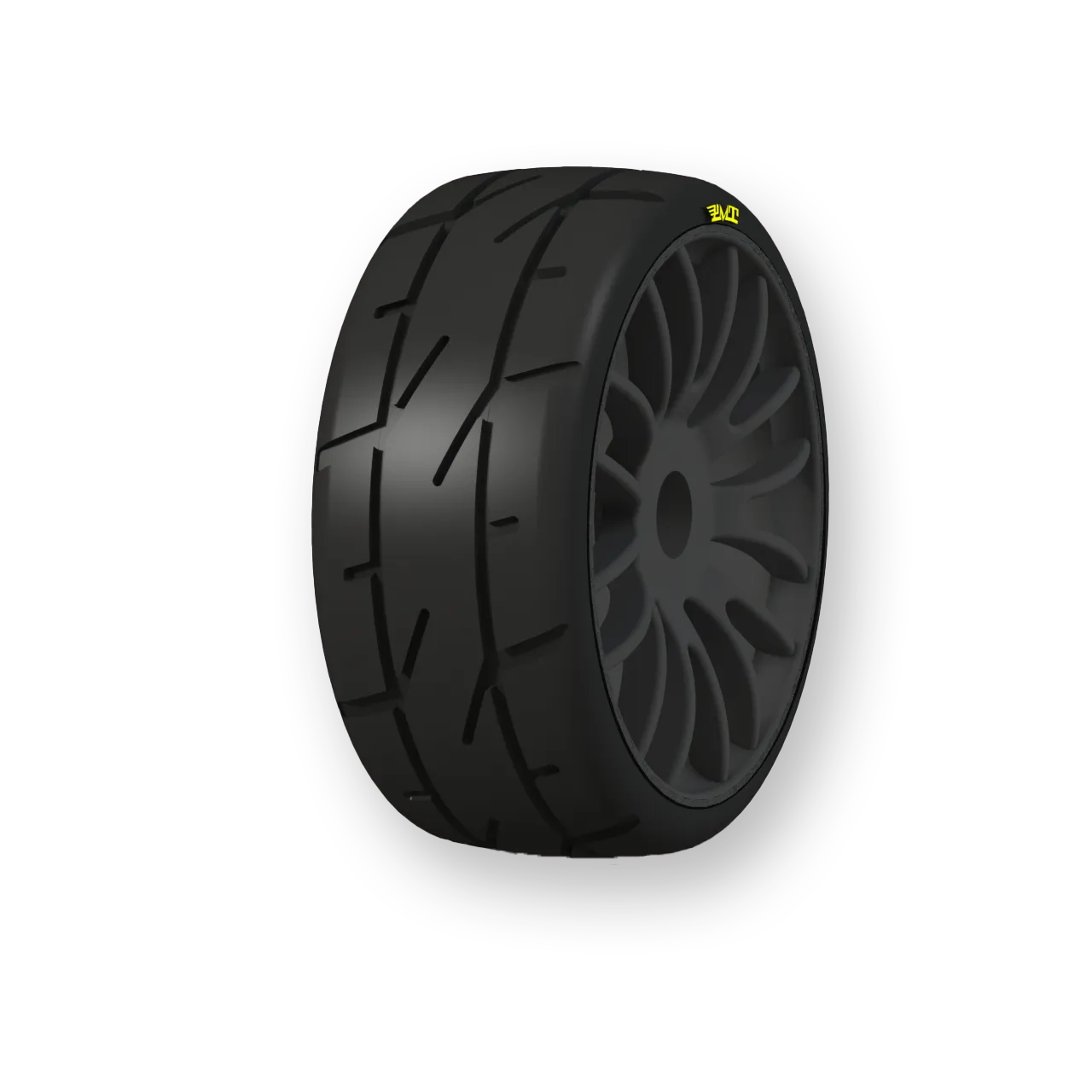 PMT: 1/8 Super Soft Q01 GT Rally Tyres - 1 Pair (Black)