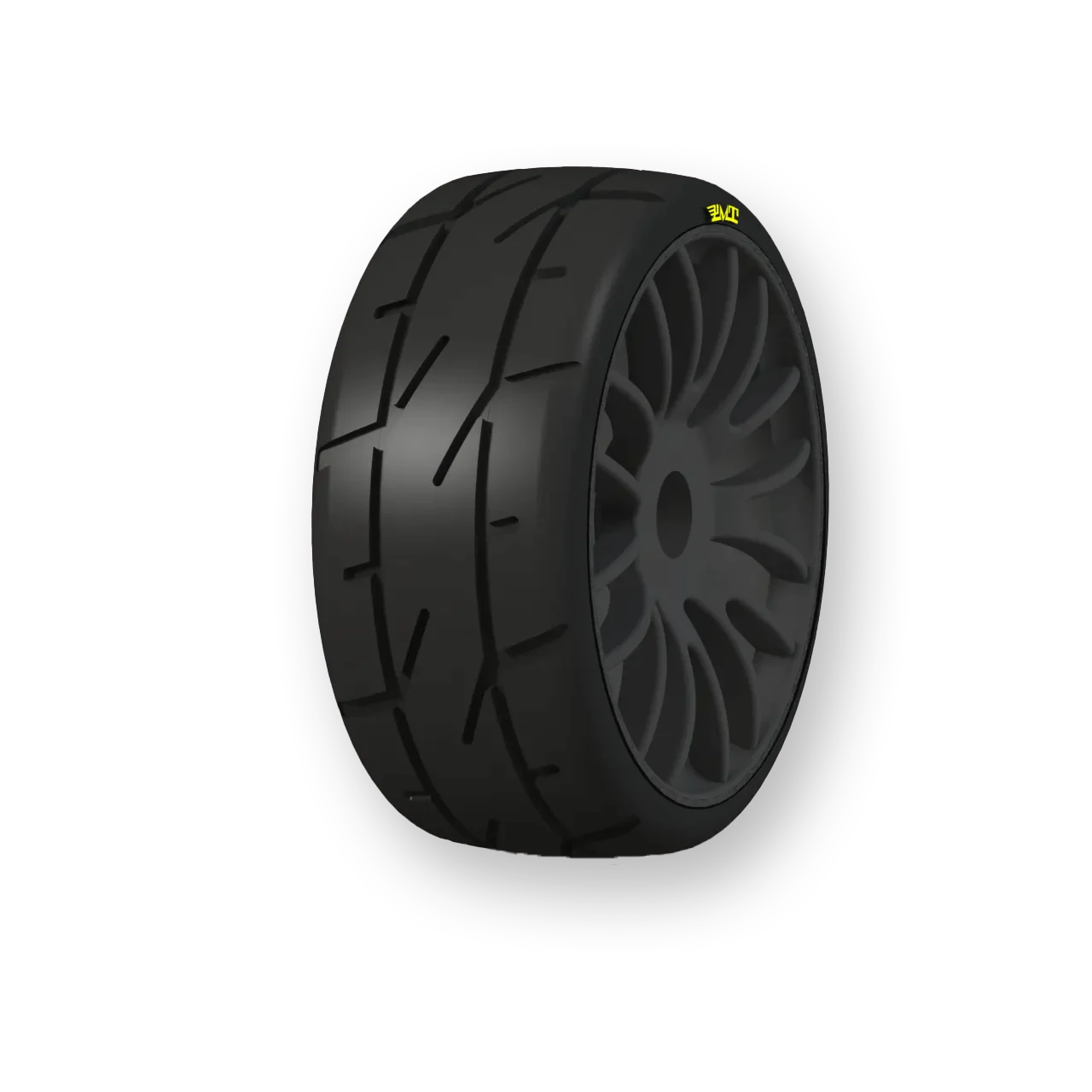 PMT: 1/8 Hard Q07 GT Rally Tyres - 1 Pair (Black)