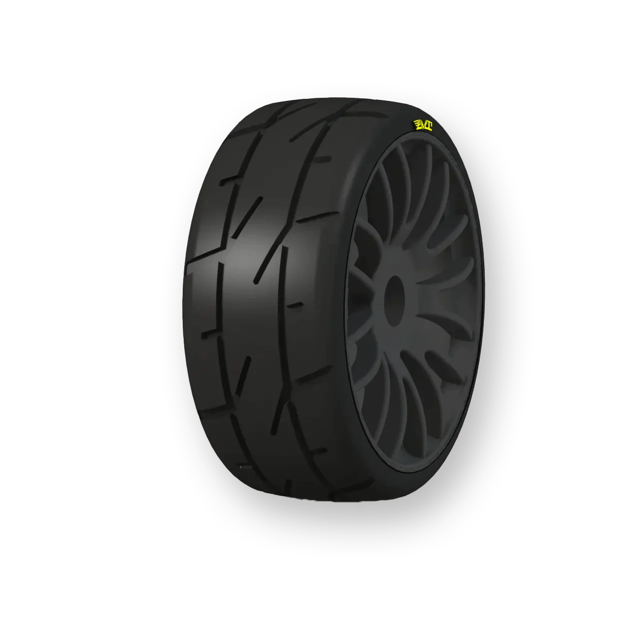 PMT: 1/8 RAIN GT Rally Tyres - 1 Pair (Black)