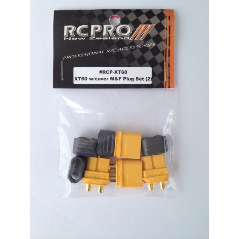 RC PRO: XT60 Plug w/cover 2 pair