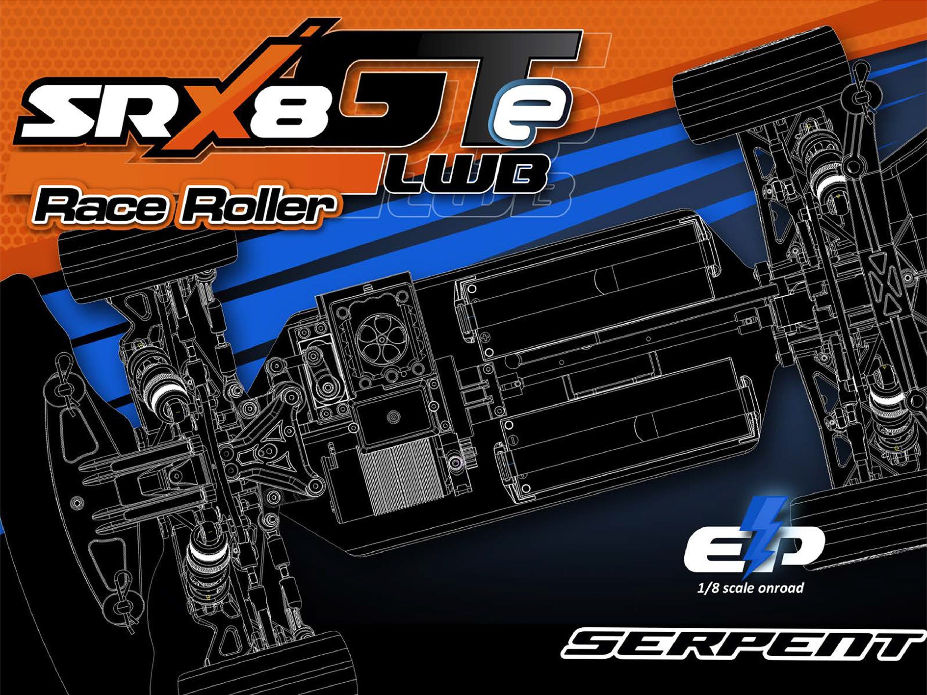 SERPENT Serpent SRX8 GTE LWB Raceroller 1/8 EP