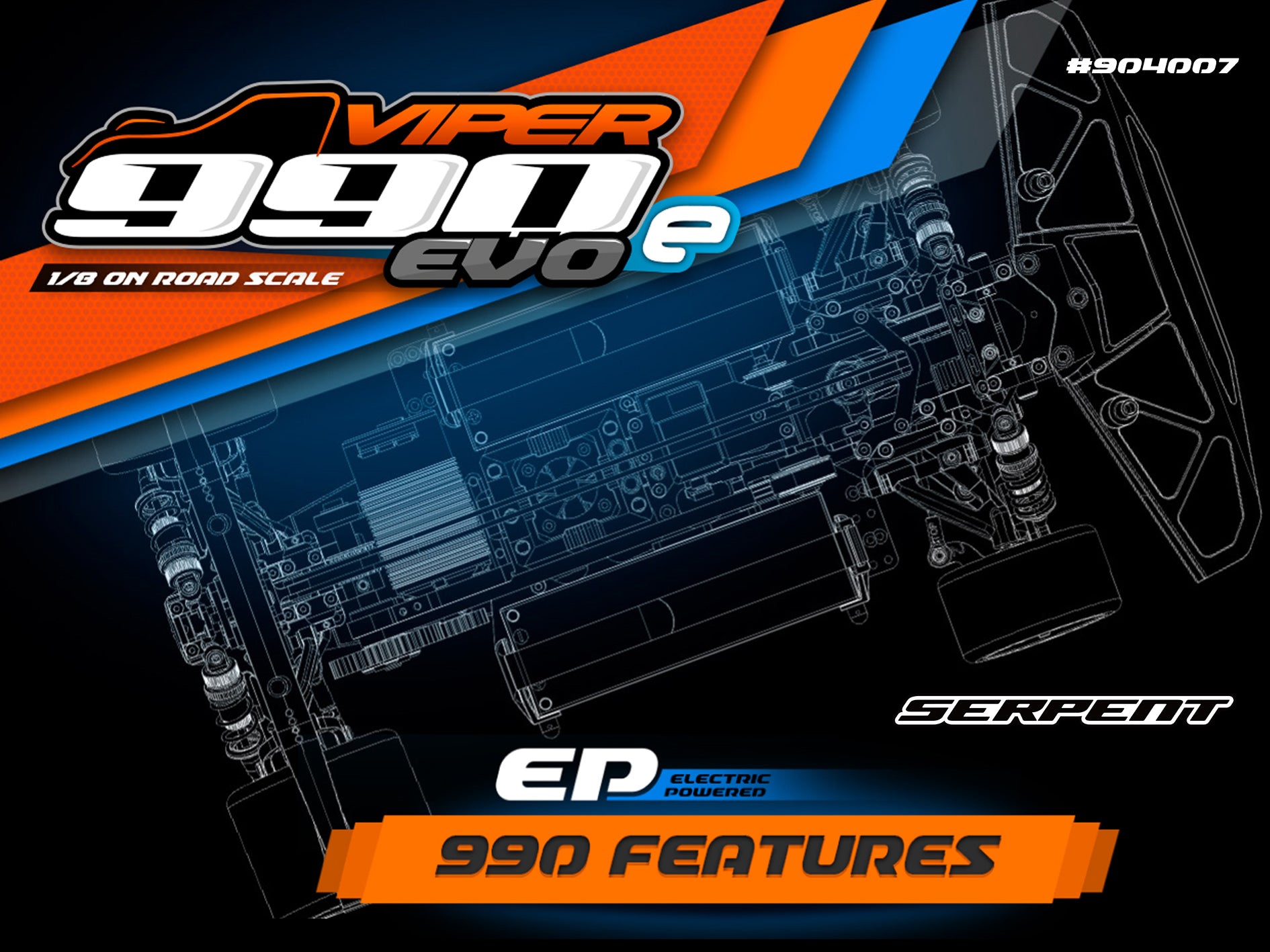 SERPENT Serpent Viper 990E Evo 1/8 4wd EP