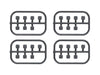 SERPENT: Suspension inserts (28) SRX2 Gen3 (SER500715)