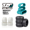 TZO 200 Tires: 202 Car Set Non-Glued (Tires+Inserts+Rims)