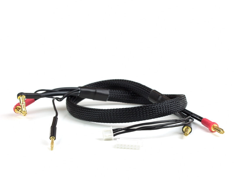 AVID 2S Charge Lead Cable w/4mm & 5mm Bullet Connector (2') | Black